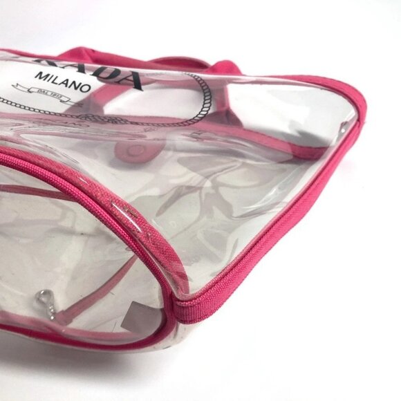 PRADA beach bag with pouch Logo Canapa 2WAY Bag Shoulder Bag Hand Bag Tote Bag - Picture 6 of 15